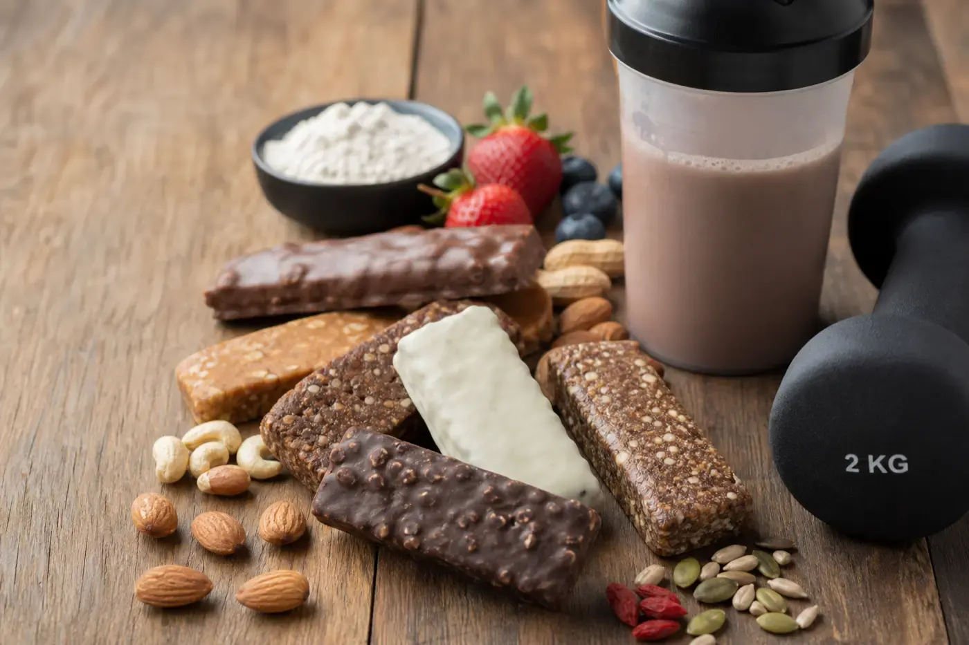 Protein Riegel und Snacks